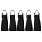 Black Apron Chef for Men and Women with Pockets Cotton Kitchen Cooking Full Aprons 35x27 Inches Pack of 5